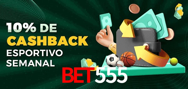 10% de bônus de cashback na BET555